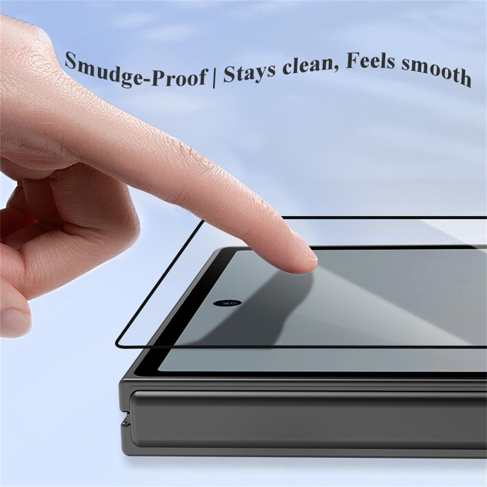 Ochranná fólia na vonkajší displej Lereach pre Samsung Galaxy Z Fold8 Ultra F976 / Z Fold7 F966, tvrdené sklo, plné lepidlo, čierna