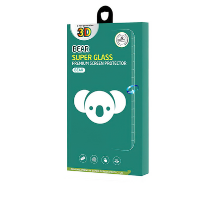 Bear Super Hard Screen Protector Film for Samsung Galaxy S24 Ultra S928, Tempered Glass, Full Glue, 3D, Black