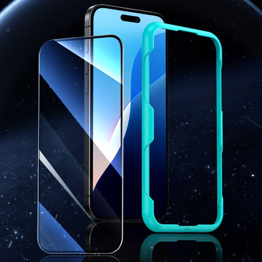 Ochranná fólia ESR na displej pre Apple iPhone 16 Pro Max, Tvrdené sklo, Full Glue, Sada 2 kusy, Čierna