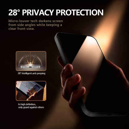 Ochranná fólia na displej Privacy Lereach pre Xiaomi 17T Pro, tvrdené sklo, plné lepidlo, sada 2 kusy