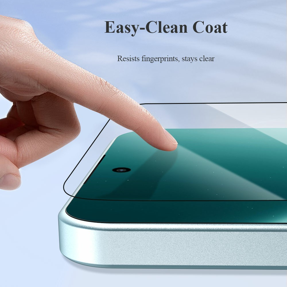Ochranná fólia na displej Lereach pre Xiaomi Redmi Note 15 Pro 5G, tvrdené sklo, plné lepidlo, čierna