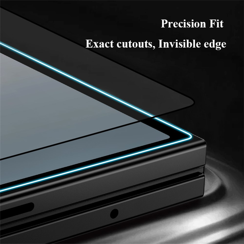 Ochranná fólia na vonkajší displej Lereach pre Samsung Galaxy Z Fold8 Ultra F976 / Z Fold7 F966, tvrdené sklo, plné lepidlo, čierna
