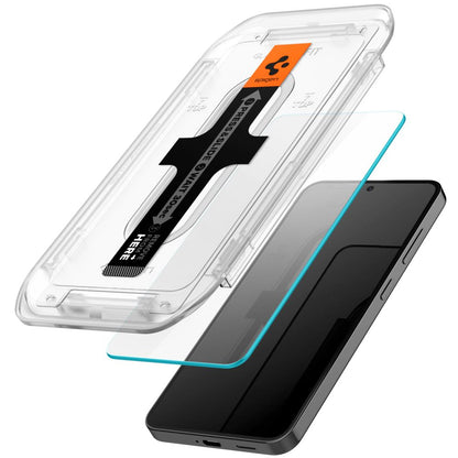 Ochranná fólia na displej Spigen GlastR EZ FIT pre Samsung Galaxy S25+ S936 / S24+ S926, Tvrdené sklo, Full Glue, Sada 2 kusy AGL07432