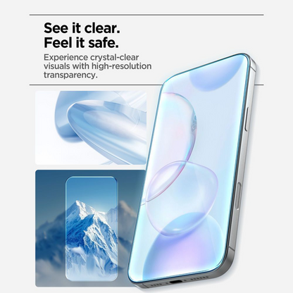 Spigen GlastR Align Master Slim Screen Protector for Apple iPhone 17 Pro, Tempered Glass, Full Glue, Set of 3 Pieces