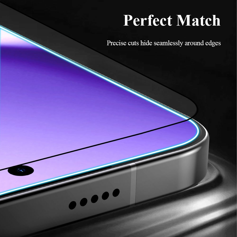 Ochranná fólia na displej Lereach pre Xiaomi Poco X8 Pro Max, tvrdené sklo, plné lepidlo, čierna