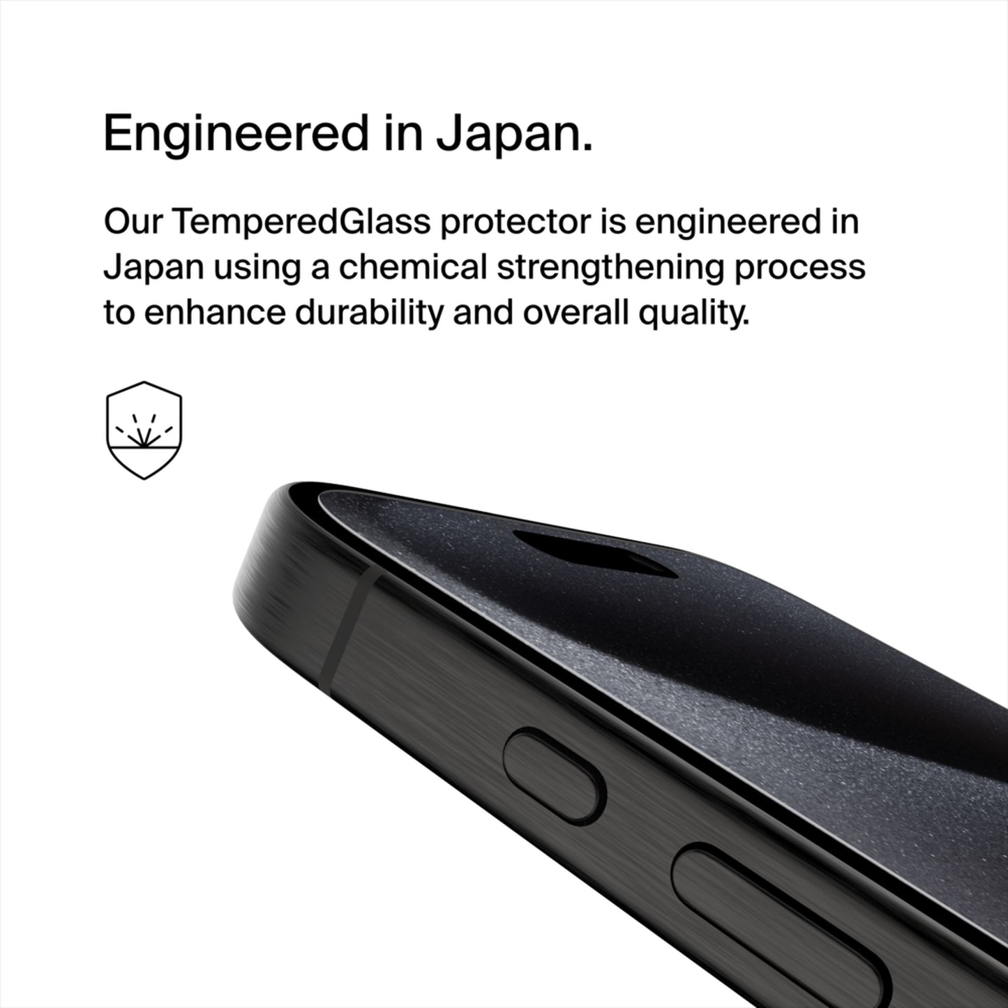 Ochranná fólia na obrazovku Belkin ScreenForce TemperedGlass pre Apple iPhone 15 Pro, tvrdené sklo, plné lepidlo OVA137zz