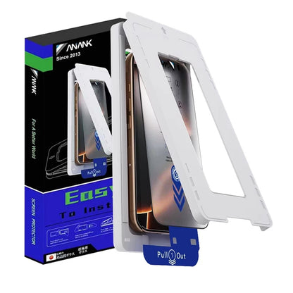 Ochranná fólia na displej Anank 2X Reinforced pre Apple iPhone 16 Pro, tvrdené sklo, plné lepidlo, 2.5D, čierna