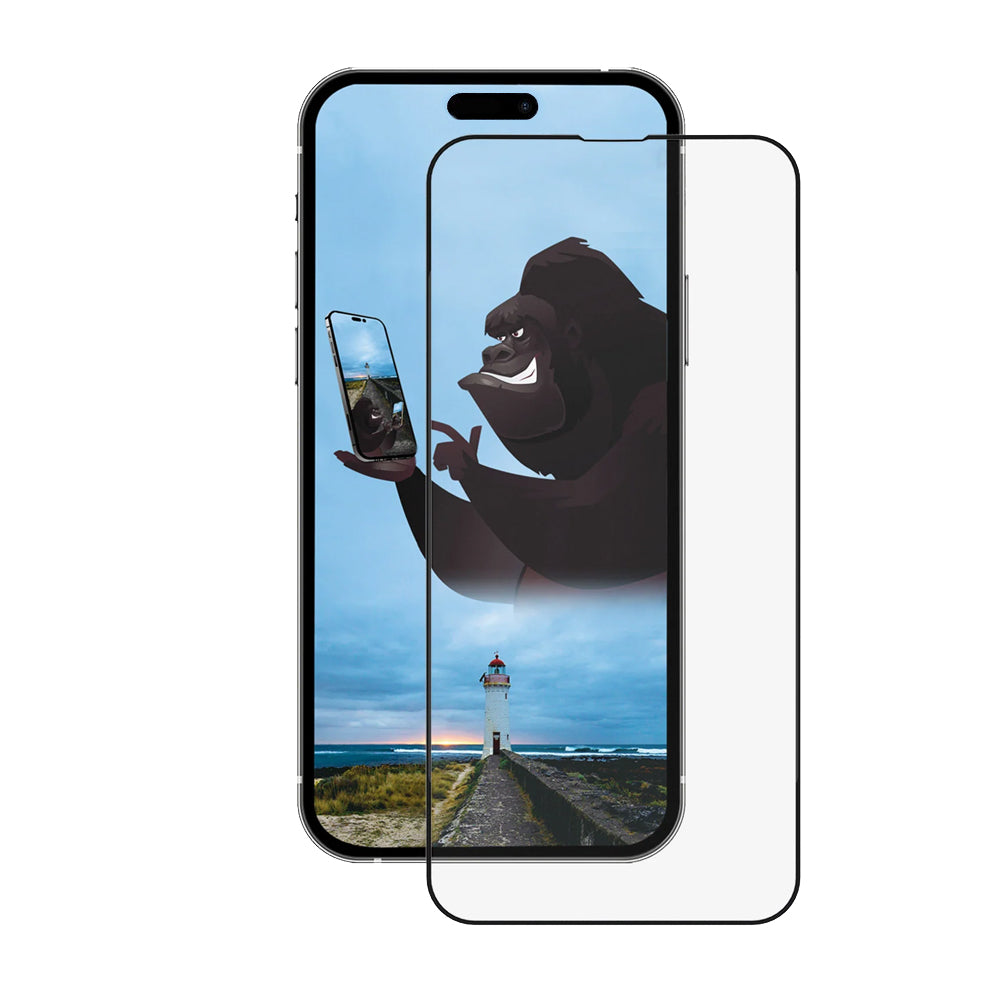 Ochranná fólia na displej Anank 5X Reinforced CG pre Apple iPhone 15, tvrdené sklo, plné lepidlo, 2.5D, čierna