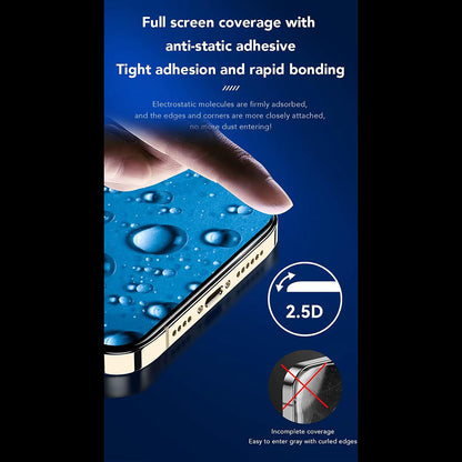 Ochranná fólia na displej Anank 5X Reinforced CG pre Apple iPhone 16 Pro Max, tvrdené sklo, plné lepidlo, 2.5D, čierna