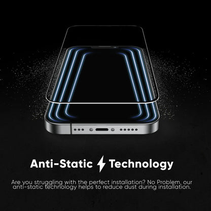 Ochranná fólia na displej Anank 5X Reinforced Invisible pre Apple iPhone 17 Pro, Kalené sklo, Full Glue, 3D, Čierna