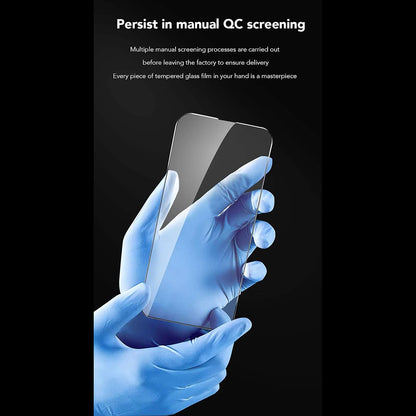 Ochranná fólia na displej Anank Anti-Fingerprint pre Apple iPhone 14 Pro Max, tvrdené sklo, plné lepidlo, 2.5D, čierna