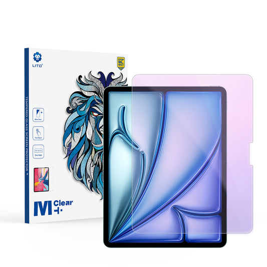 Ochranná fólia na obrazovku Anti Blue Light Lito Classic pre Apple iPad Air 13 (2026) / Pro 13 (2025), tvrdené sklo, plné lepenie, 2.5D