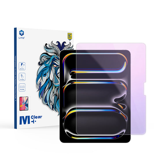 Ochranná fólia na obrazovku Anti Blue Light Lito Classic pre Apple iPad Pro 13 (2024), tvrdené sklo, plné lepenie, 2.5D