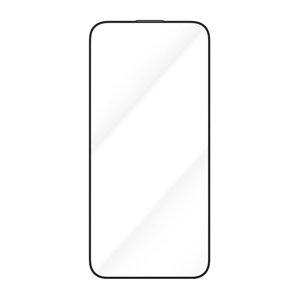 Ochranná fólia na displej Blueo Anti-Dust HD Applicator Pro pre Apple iPhone 15 Pro, tvrdené sklo, plné lepidlo, čierna