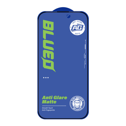 Ochranná fólia na displej Blueo Anti-Glare pre Apple iPhone 14 Pro, tvrdené sklo, plné lepidlo, čierna
