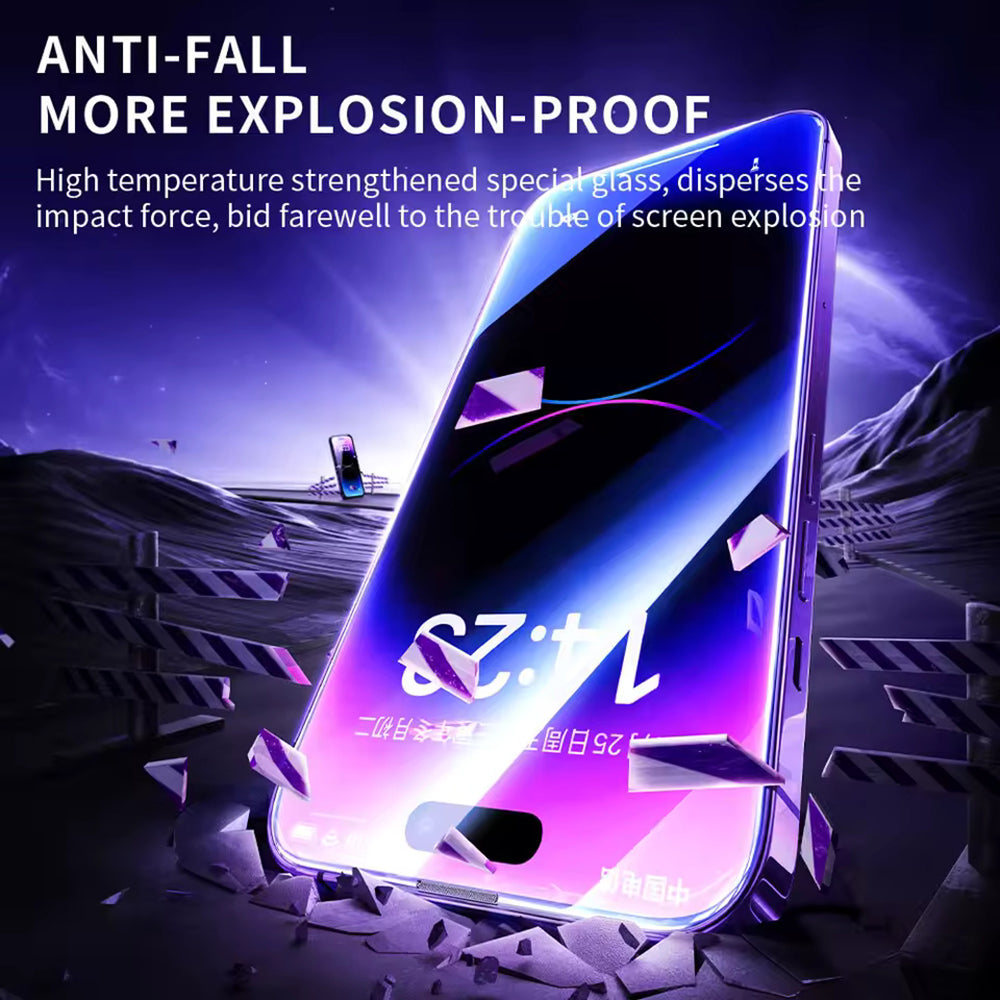 Ochranná fólia na displej Blueo Anti-Static HD pre Apple iPhone 14 Pro Max, tvrdené sklo, plné lepidlo, čierna