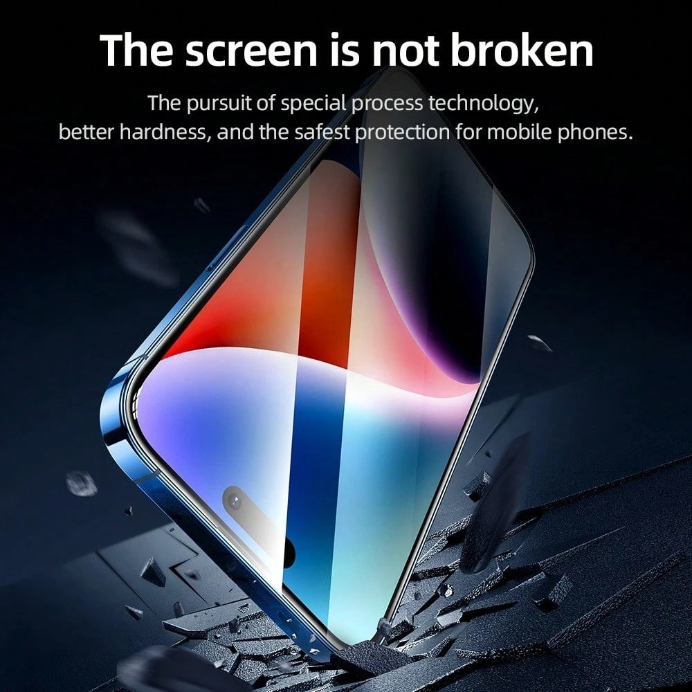 Ochranná fólia na displej Blueo AR Applicator Pro pre Apple iPhone 16 Pro, tvrdené sklo, plné lepidlo, 3D, čierna
