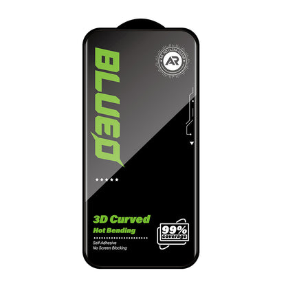 Ochranná fólia na displej Blueo AR pre Apple iPhone 16 Pro, tvrdené sklo, plné lepidlo, 3D, čierna