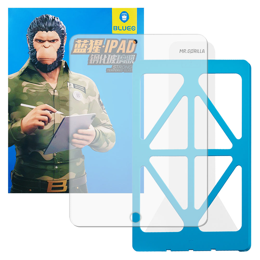 Ochranná fólia na obrazovku Blueo HD Applicator Pro pre Apple iPad 10.2 (2021) / 10.2 (2020) / 10.2 (2019), tvrdené sklo, plné lepidlo