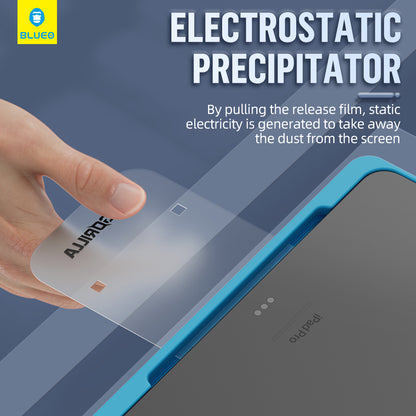 Ochranná fólia na obrazovku Blueo HD Applicator Pro pre Apple iPad (2025) / (2022), tvrdené sklo, plné lepidlo