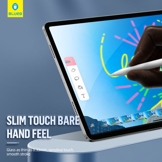Ochranná fólia na obrazovku Blueo HD Applicator Pro pre Apple iPad mini (2024) / mini (2021), tvrdené sklo, plné lepidlo