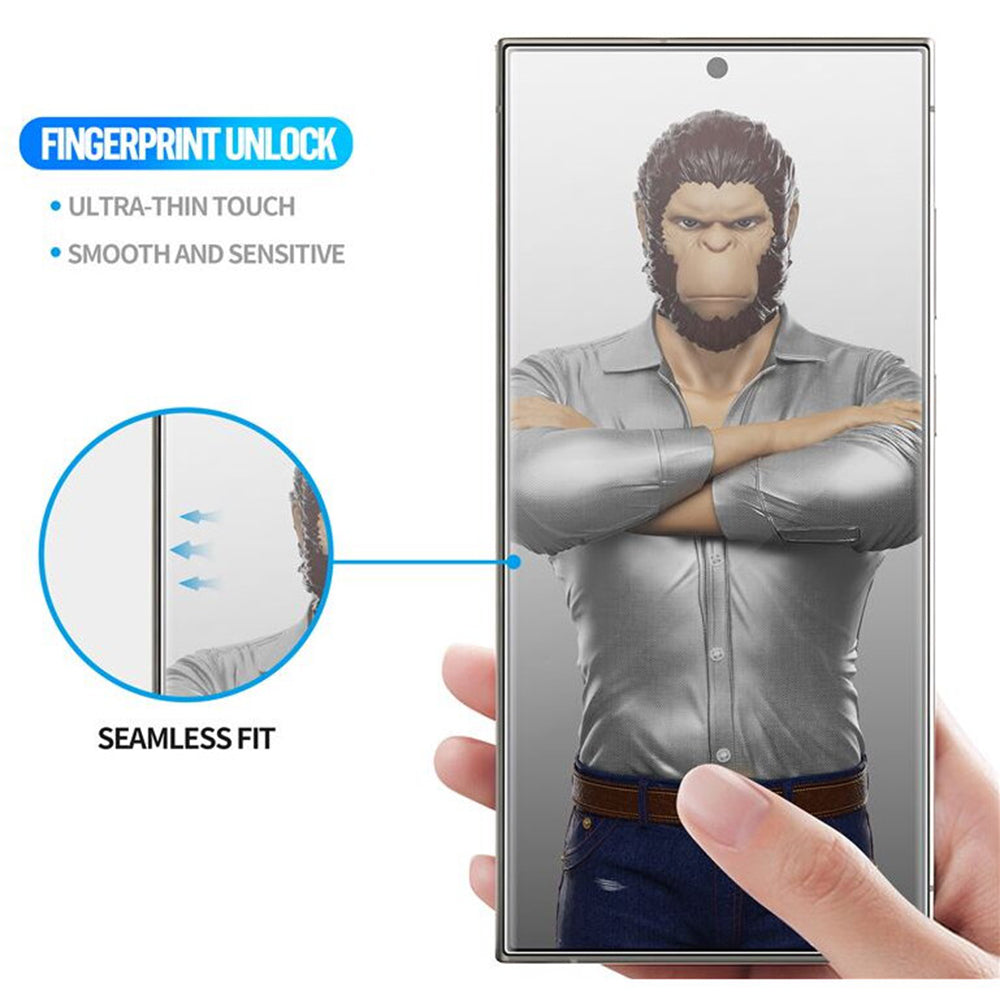Ochranná fólia na displej Blueo HD Applicator Pro pre Apple iPhone 16 Pro Max, tvrdené sklo, plné lepidlo, 3D, čierna