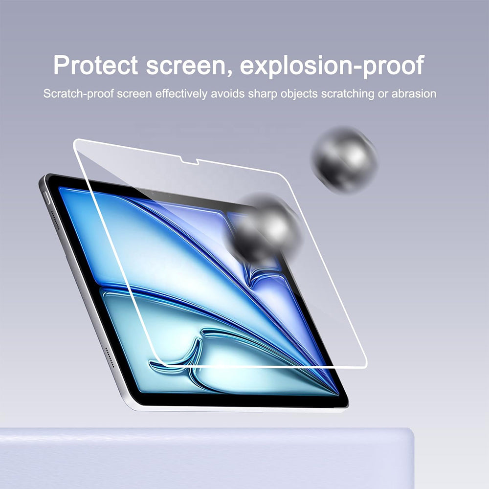Ochranná fólia na obrazovku Blueo HD pre Apple iPad Air 11 (2024), tvrdené sklo, plné lepidlo