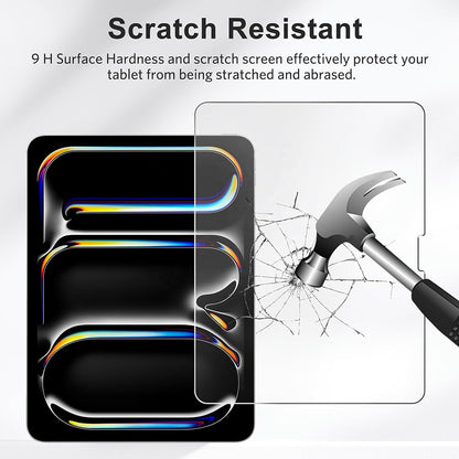 Blueo HD Screen Protector Film for Apple iPad Air (2022) / Pro 11 (2021) / Air (2020) / Pro 11 (2020), Tempered Glass, Full Glue