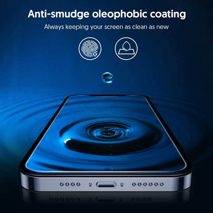 Ochranná fólia na displej Blueo Silk HD pre Apple iPhone X, tvrdené sklo, plné lepidlo, sada 5 kusov, 2.5D, čierna