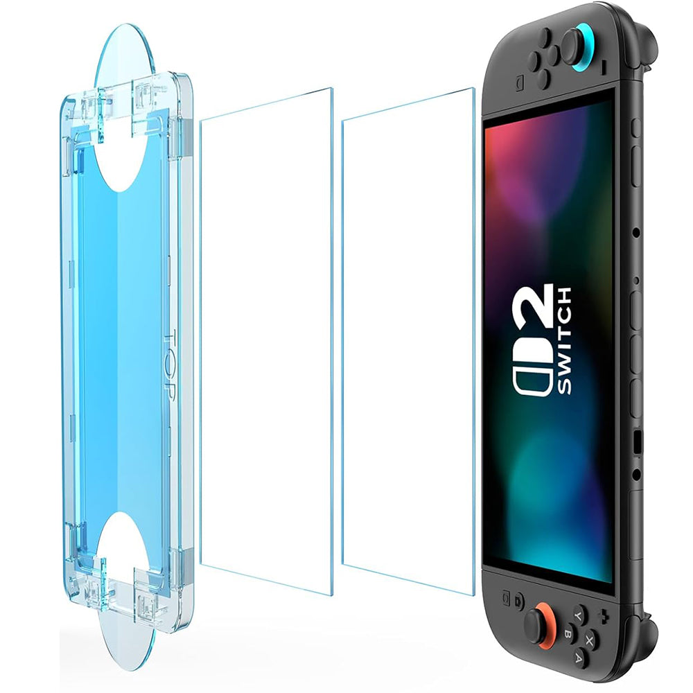 Techsuit SwitchAura Screen Protection Film Applicator for Nintendo Switch 2, Tempered Glass, Set of 2 pieces
