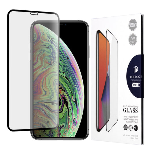 Ochranná fólia na displej DUX DUCIS pre Apple iPhone 11 Pro / XS / X, tvrdené sklo, Edge Glue, čierna