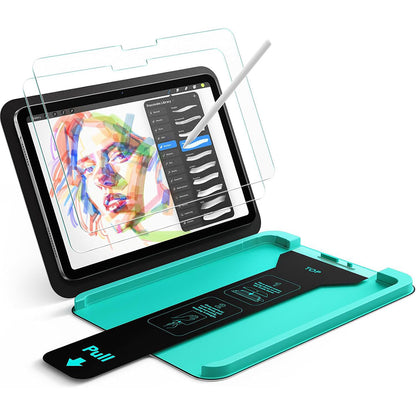 Ochranná fólia na displej ESR Armorite Paper Feel UltraFit pre Apple iPad (2025) / (2022), Tvrdené sklo, Full Glue, Sada 2 kusy