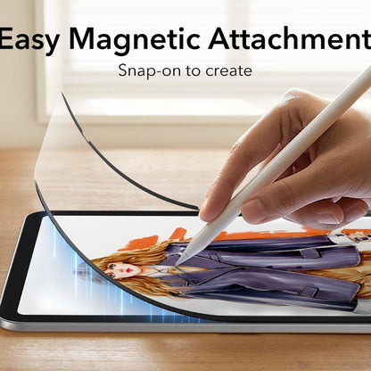 Ochranná fólia ESR Paper Feel Magnetic na displej pre Apple iPad (2025) / (2022), Plastová