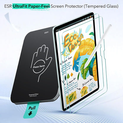 Ochranná fólia ESR Paper Feel UltraFit pre Apple iPad (2025) / (2022), Plast, Sada 2 kusy