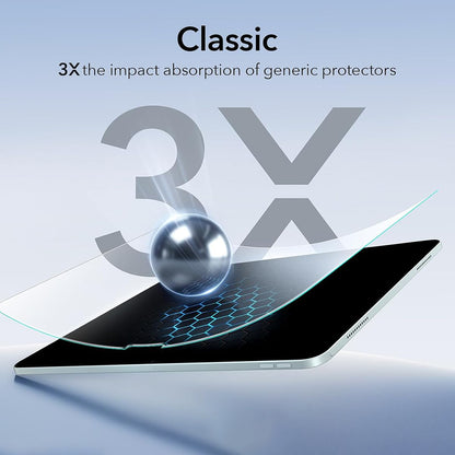 Ochranná fólia ESR Paper Feel UltraFit pre Apple iPad (2025) / (2022), Plast, Sada 2 kusy