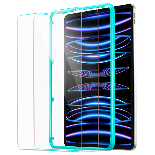 Ochranná fólia ESR na displej pre Apple iPad Air (2022) / Pro 11 (2021) / Air (2020), Kalené sklo, Full Glue, Sada 2 kusy