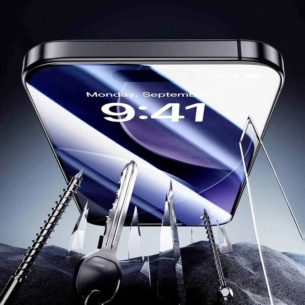 Ochranná fólia na displej ESR UltraFit Classic pre Apple iPhone 18 Pro / 17 Pro, tvrdené sklo, plné lepidlo, sada 2 kusy, čierna