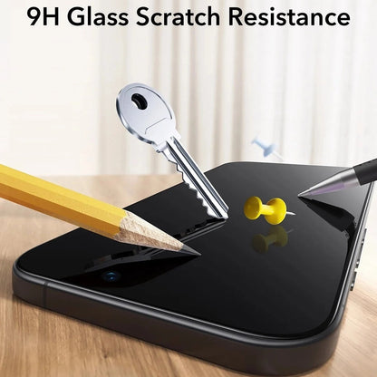 Ochranná fólia ESR UltraFit na displej pre Apple iPhone 17 / 16 Pro, Kalené sklo, Full Glue, Sada 3 kusy