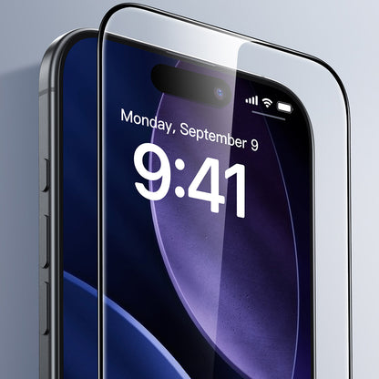 Ochranná fólia ESR UltraFit na displej pre Apple iPhone 17 Pro Max, Tvrdené sklo, Full Glue, Čierna