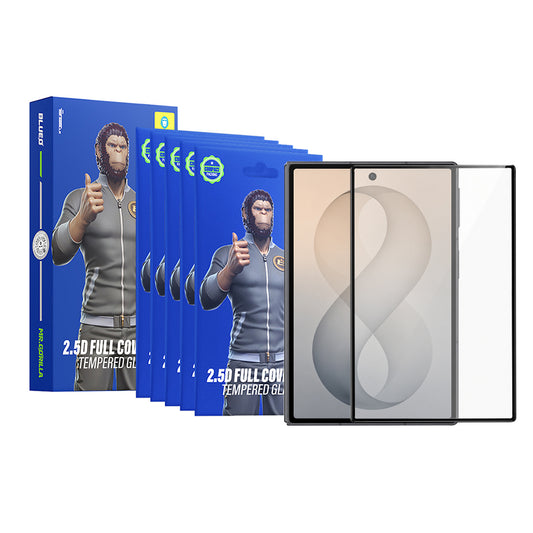 Ochranná fólia na vonkajší displej Blueo HD pre Samsung Galaxy Z Fold8 F976, tvrdené sklo, plné lepidlo, 2,5D, sada 5 kusov, čierna