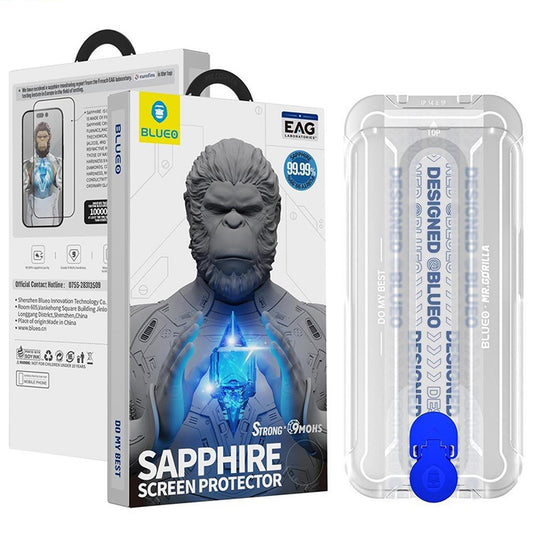 Blueo HD Exterior Screen Protector Film for Samsung Galaxy Z Fold8 Ultra F976, Tempered Glass, Full Glue, 2.5D, Set of 5 Pieces, Black