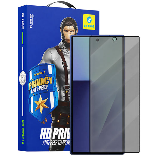 Ochranná fólia na vonkajší displej Privacy Blueo Anti-Peep pre Samsung Galaxy Z Fold8 Ultra F976 / Z Fold7 F966, tvrdené sklo, plné lepidlo