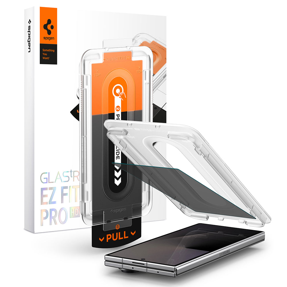 Ochranná fólia na vonkajší displej Privacy Spigen GlastR EZ FIT Pro HD pre Samsung Galaxy Z Fold8 Ultra F976, tvrdené sklo, plné lepidlo