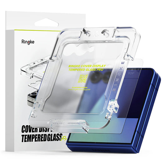 Ochranná fólia na vonkajší displej Ringke Cover pre Samsung Galaxy Z Flip7 F766, tvrdené sklo, plné lepidlo, sada 2 kusy