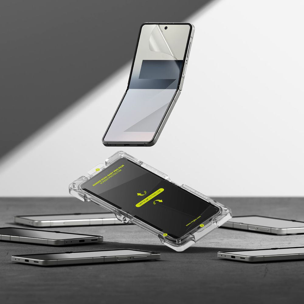 Ochranná fólia Ringke Dual Easy Pro pre vnútorný displej Samsung Galaxy Z Flip7 F766, Plast, Sada 2 kusy