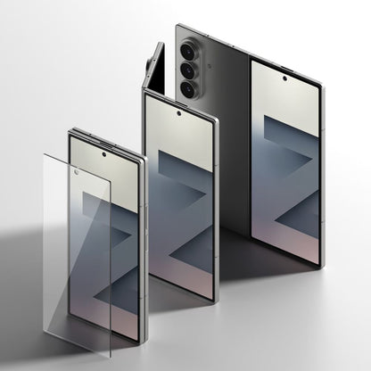 Ochranná fólia Ringke Easy Slide pre vonkajší displej pre Samsung Galaxy Z Fold7 F966, Tvrdené sklo, Plné lepenie, Sada 2 kusy