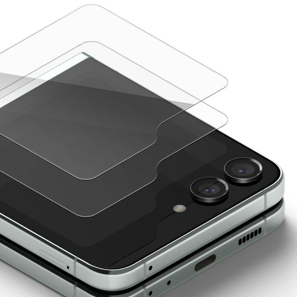 Ochranná fólia Ringke pre vonkajší displej pre Samsung Galaxy Z Flip5 F731, Tvrdené sklo, Full Glue, Sada 2 kusy