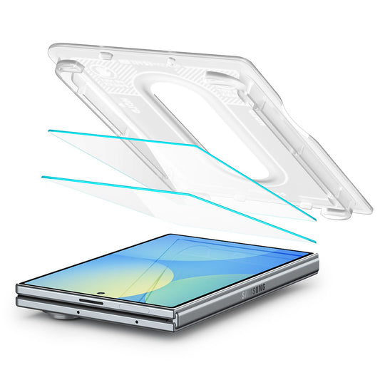 Ochranná fólia na vonkajší displej Spigen GlastR EZ FIT Pro HD pre Samsung Galaxy Z Fold8 F971, tvrdené sklo, plné lepidlo, sada 2 kusy AGL11943