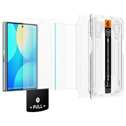 Ochranná fólia na vonkajší displej Spigen GlastR EZ FIT Pro HD pre Samsung Galaxy Z Fold8 F971, tvrdené sklo, plné lepidlo, sada 2 kusy AGL11943