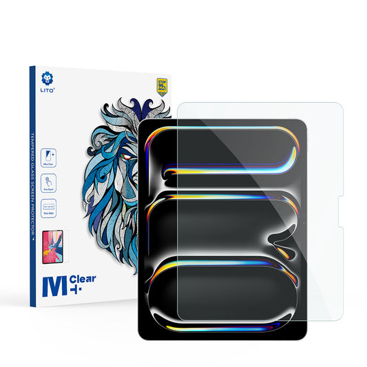 Ochranná fólia na obrazovku Lito Classic pre Apple iPad Air 13 (2026) / Pro 13 (2025), tvrdené sklo, plné lepenie, 2.5D